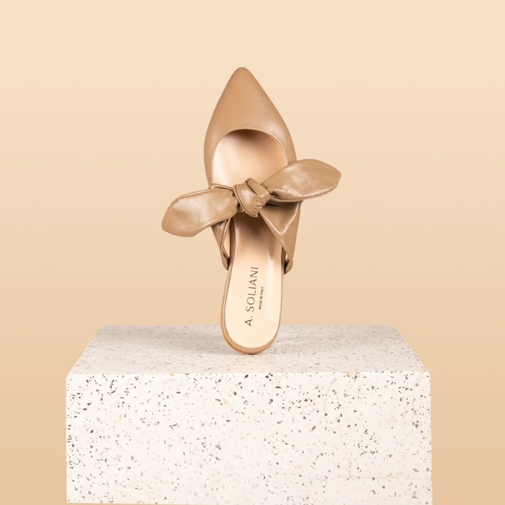 Asoliani Palmi Mules Taupe - 39